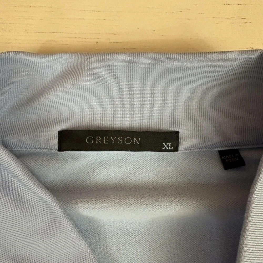 Greyson Pullover Mens XL Blue 1/4 Zip Stretch Golf Performance Long Sleeve